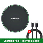 ⚡ VIKEFON 30W Fast Wireless Charging Pad Stand