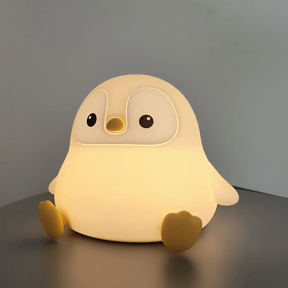 🐰 Kids Silicone Animal Night Light – USB Rechargeable LED Lamp