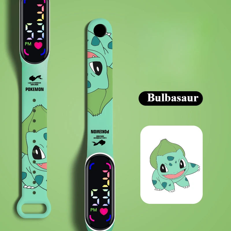 ⏰ Pokemon Strap LED Electronic Watch – Cute Pikachu & Gengar Design