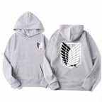 ⚔ Attack on Titan Hoodie – Unisex Anime Streetwear Pullover