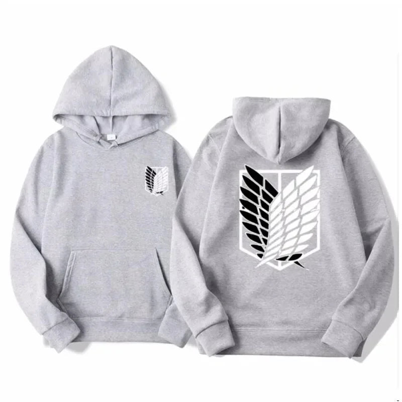 ⚔ Attack on Titan Hoodie – Unisex Anime Streetwear Pullover