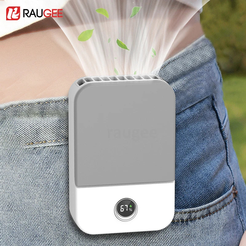 🌀 ❄️ 4-in-1 Portable Rechargeable Fan | Handheld, Neck, Waist & Desk
