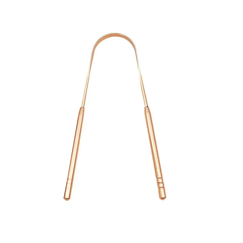 👅 Stainless Steel Tongue Scraper – U-Shaped for Fresh Breath