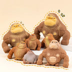 🦍😄 Cute Gorilla Figurines – Humorous Monkey Statues & Stress Relief Toy