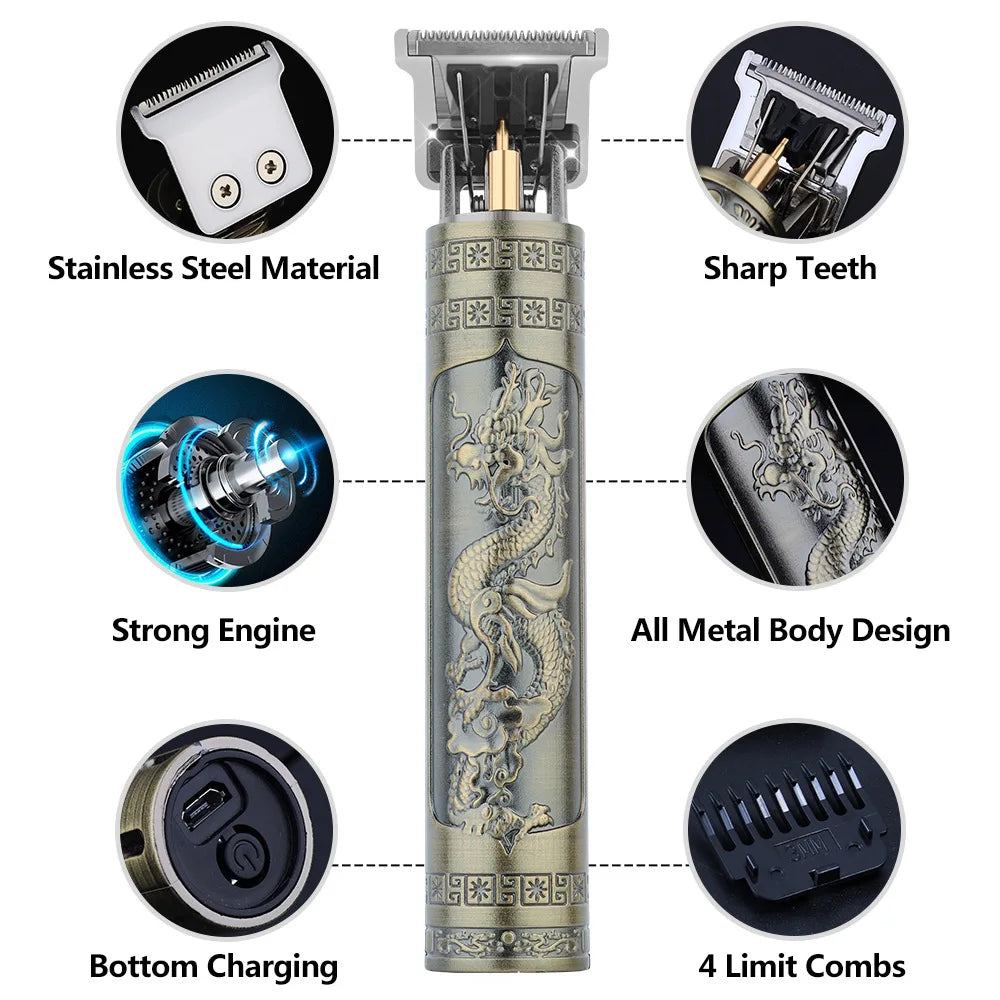 🪒 V-Vimika T9 Electric Shaver – Single Blade Rechargeable Grooming Kit