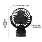 🌬️✨ USB Clip Fan 360° Rotatable with 3 Speeds & Night Light