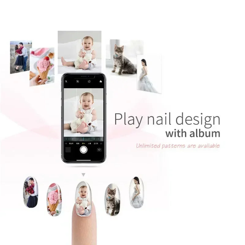 💅 OUCEY Smart Nail Printer – AI Nail Art Machine with High-Resolution Printing