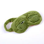 😴 3D Sad Frog Sleep Mask – Natural Sleeping Eyeshade Cover for Women and Men, Soft Portable Blindfold for Travel