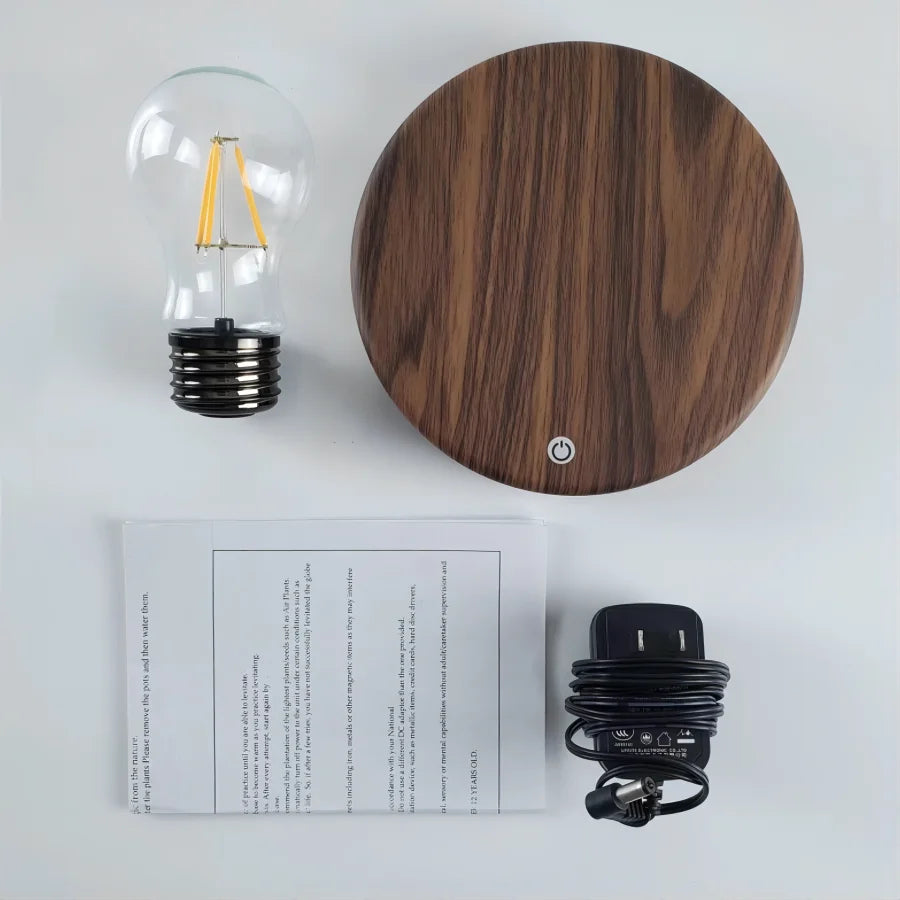✨ Magnetic Levitating LED Bulb Lamp | Floating Desk & Room Light