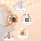 💖 Projection Necklace – 100 Languages "I Love You" Pendant