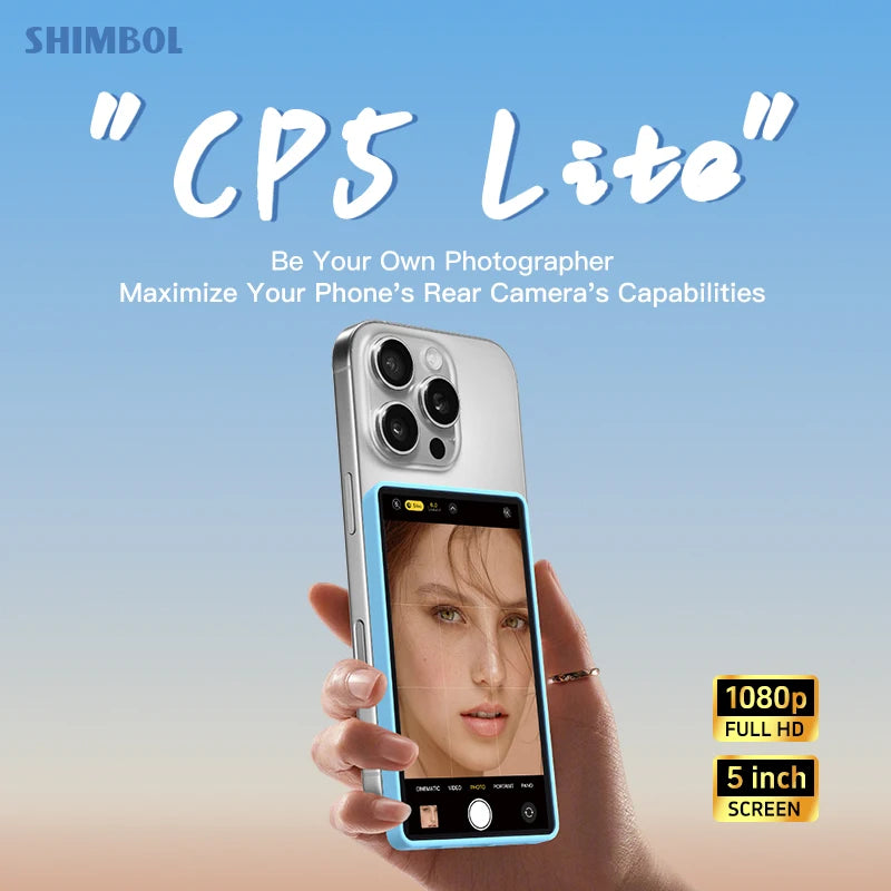 📺 SHIMBOL CP5 Lite 5-Inch FHD Monitor – Portable Screen for Vlogging & Streaming