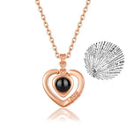 💖 Projection Necklace – 100 Languages "I Love You" Pendant