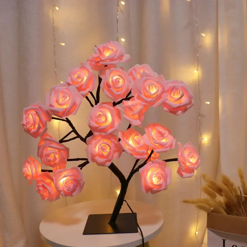 Heinast USB Rose Tree Lamp – Romantic LED Decorative Light