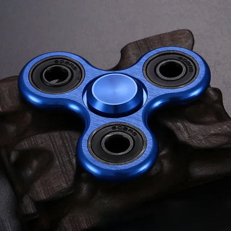 🌀 Aluminum Alloy Fidget Spinner – Stress Relief Toy for Adults & Kids