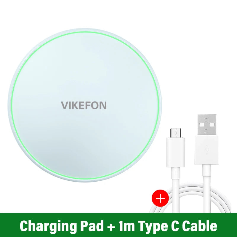 ⚡ VIKEFON 30W Fast Wireless Charging Pad Stand
