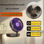 🌬️ Xiaomi 4-in-1 Multifunctional Portable Fan – Rechargeable Desktop & Wall-Mounted with Night Light