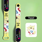 ⏰ Pokemon Strap LED Electronic Watch – Cute Pikachu & Gengar Design