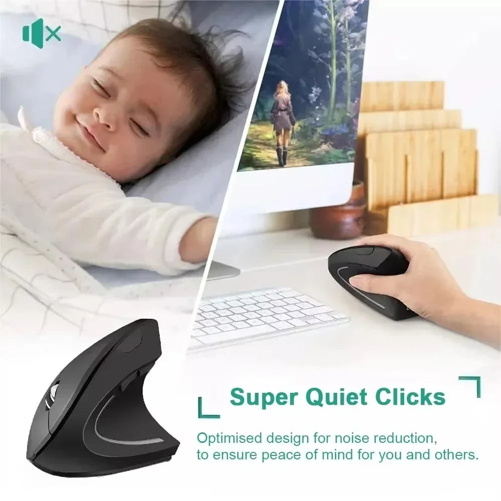 🖱️ XIKCU 2.4GHz Wireless Mouse – 1600 DPI