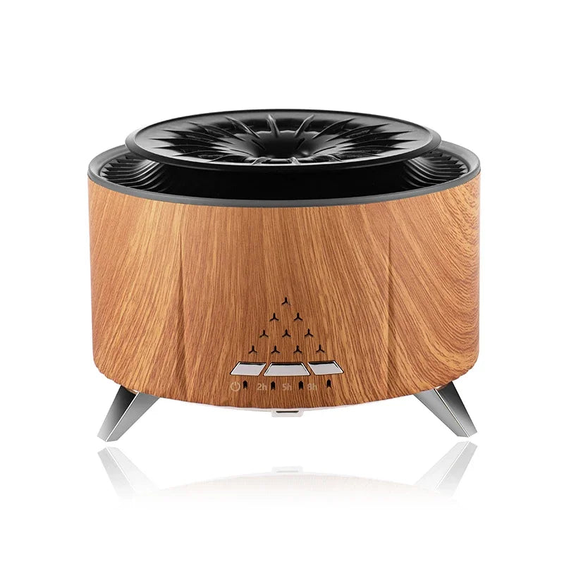 🌋 Volcano Jellyfish Mist Essential Oil Diffuser – 350ml, Night Light, Ultrasonic Cool Mist