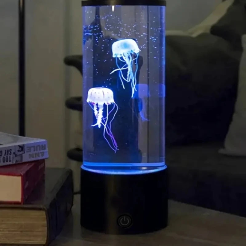 🪼 8-Inch Jellyfish Night Lamp – Color Changing LED Lava Lamp