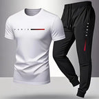 👕 PARIS Men’s Casual Suit – Spring/Summer Two-Piece Set