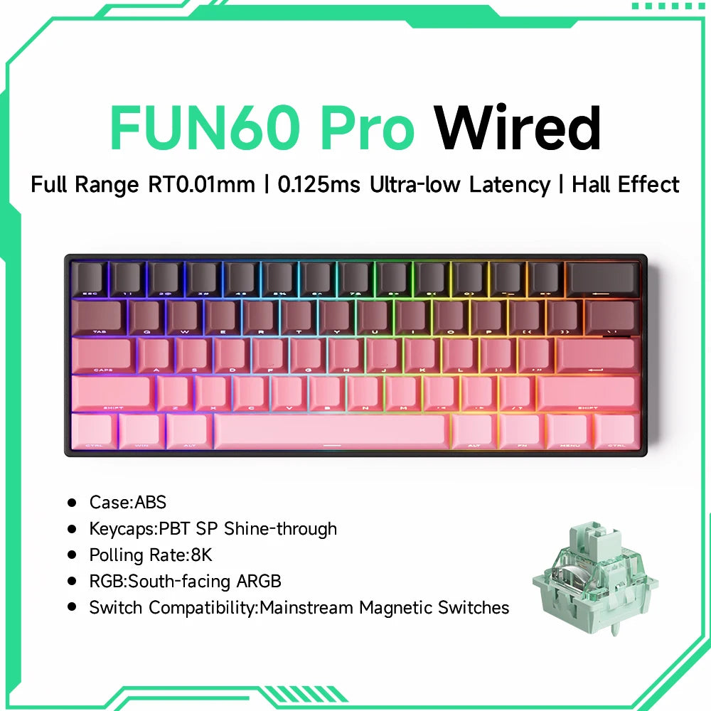 ⌨️ AKKO MonsGeek FUN60 Series Mechanical Keyboard – 61 Keys