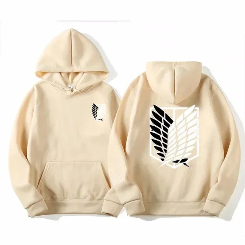 ⚔ Attack on Titan Hoodie – Unisex Anime Streetwear Pullover