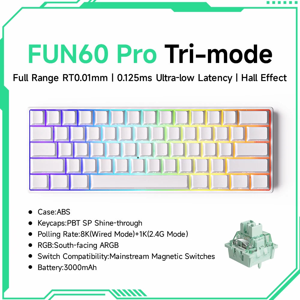 ⌨️ AKKO MonsGeek FUN60 Series Mechanical Keyboard – 61 Keys