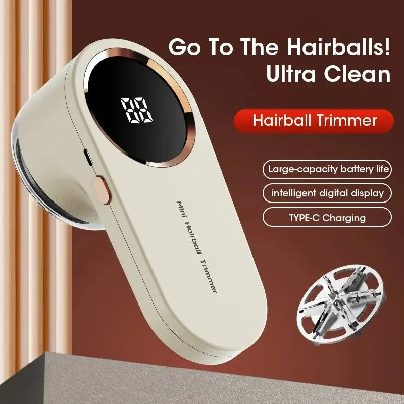 🔌 DINRGO LED Digital Fabric Lint Remover – Rechargeable Clothes Defuzzer