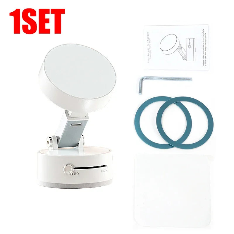 📱 Vacuum Adsorption Magnetic Phone Mount – Double-Sided Hands-Free Holder