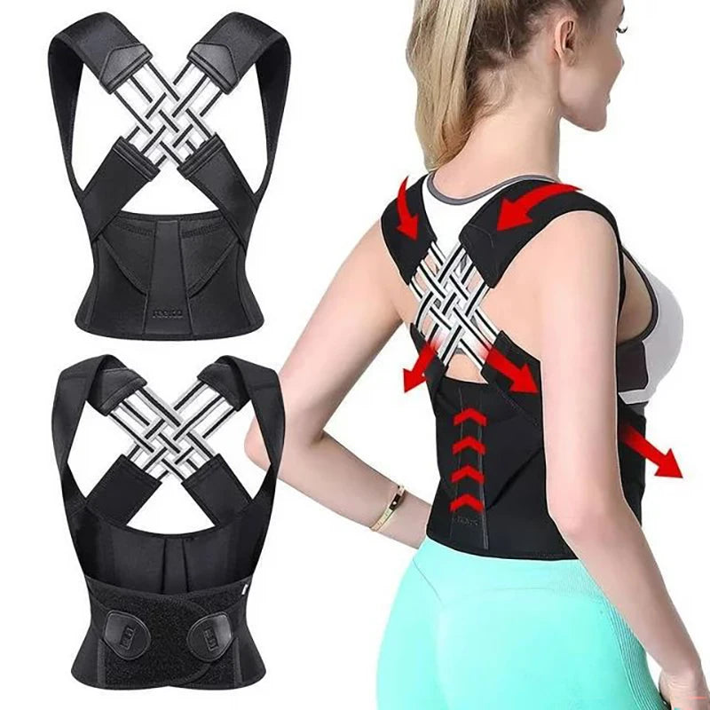 💪🩻 Back Brace Posture Corrector – Adjustable Full Back Support