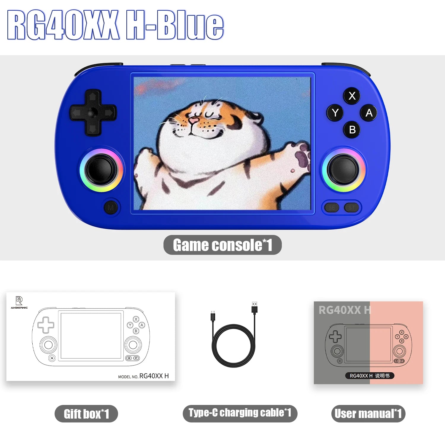🎮 Anbernic RG40XX H Retro Handheld Game Console – 5000+ Games Preloaded
