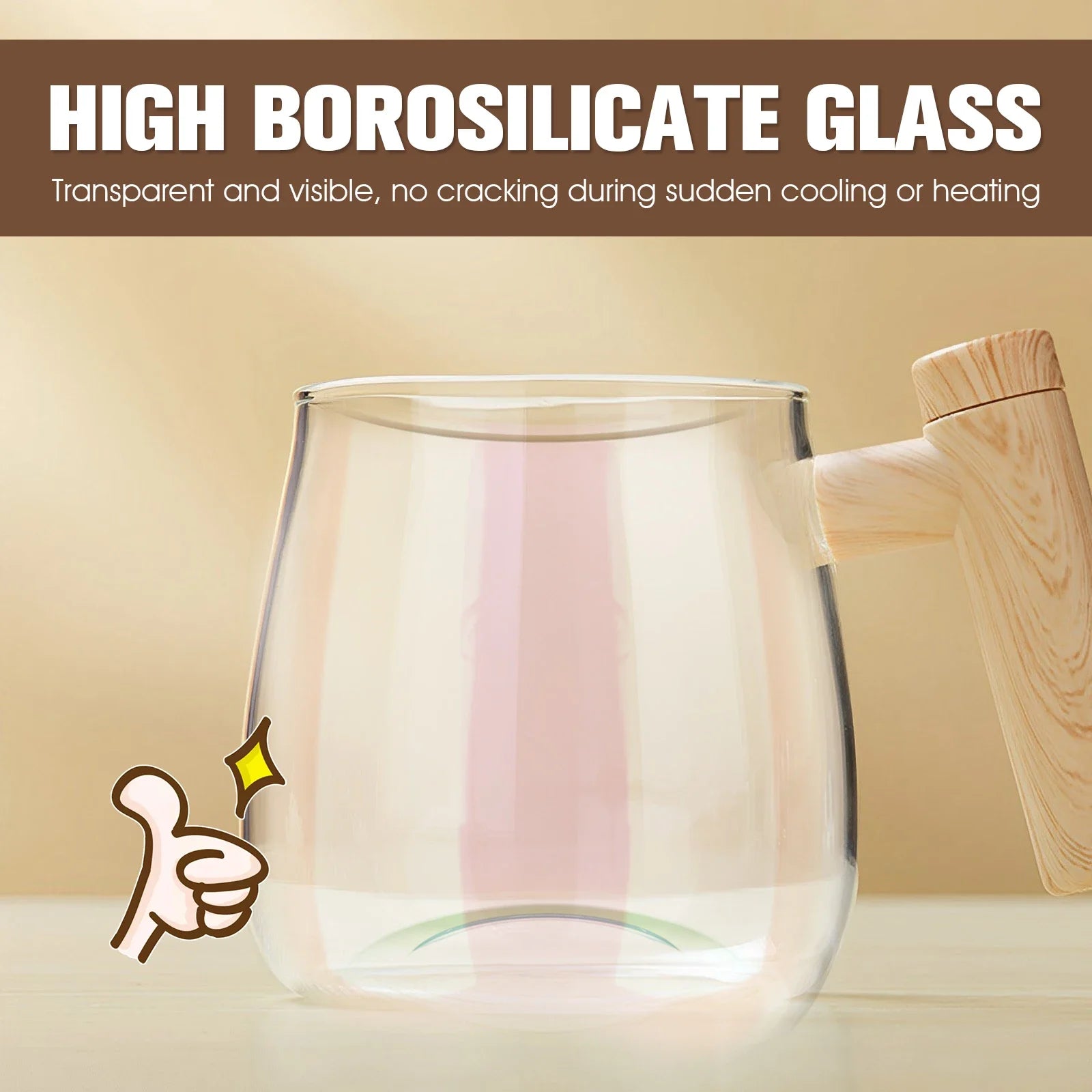 ☕ Self-Stirring Coffee Mug – 400ml High-Speed Electric Mixing Glass