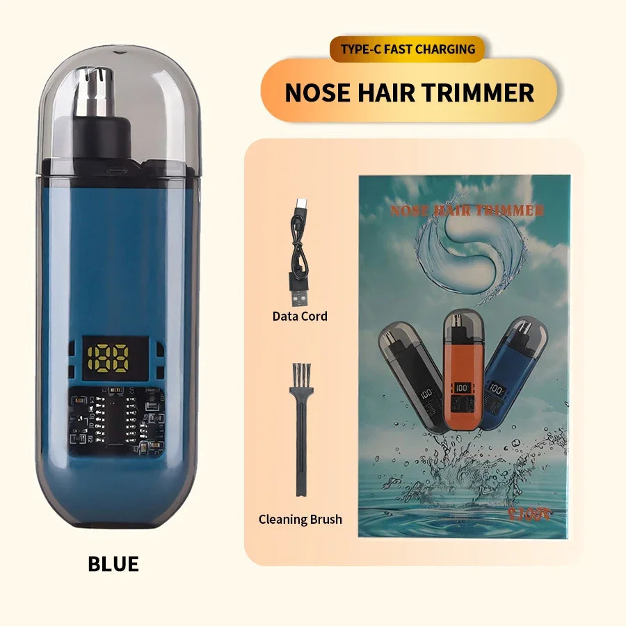 ✂️ 2 in 1 Electric Ear & Nose Hair Trimmer – Portable Professional Grooming Tool