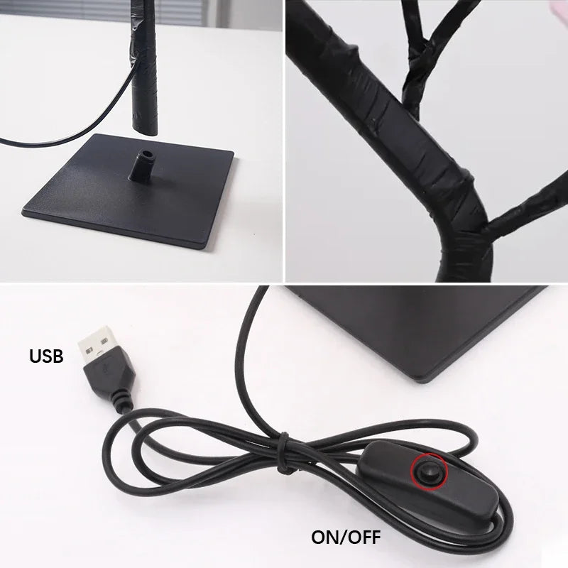 Heinast USB Rose Tree Lamp – Romantic LED Decorative Light