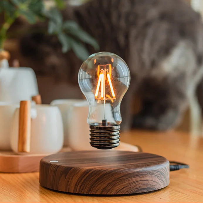 ✨ Magnetic Levitating LED Bulb Lamp | Floating Desk & Room Light