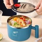 🍜 1000ml Stainless Steel Thermal Bowl with Phone Holder | Portable & Eco-Friendly