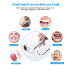 👅 Premium Stainless Steel Tongue Scraper – Cleaner for Adults & Kids