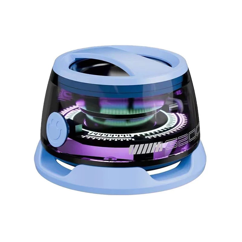 🔊 VIKEFON Mini Bluetooth Speaker 5.3 – Portable Wireless Speaker with RGB Lights & Magnetic Mount