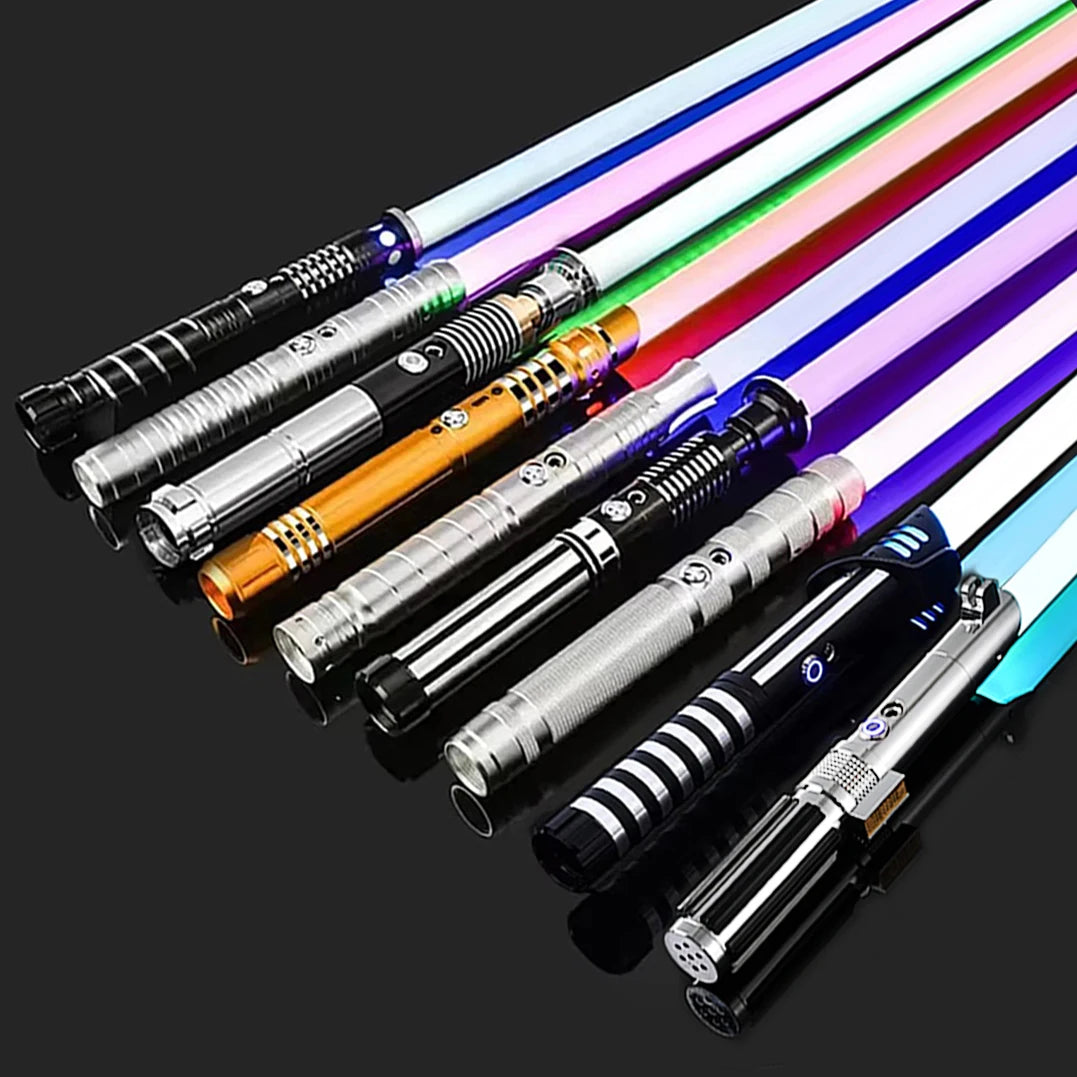 🌟 DiXinNi RGB Metal Lightsaber Laser Sword – 14+ Colors, Sound Effects, Removable Blade