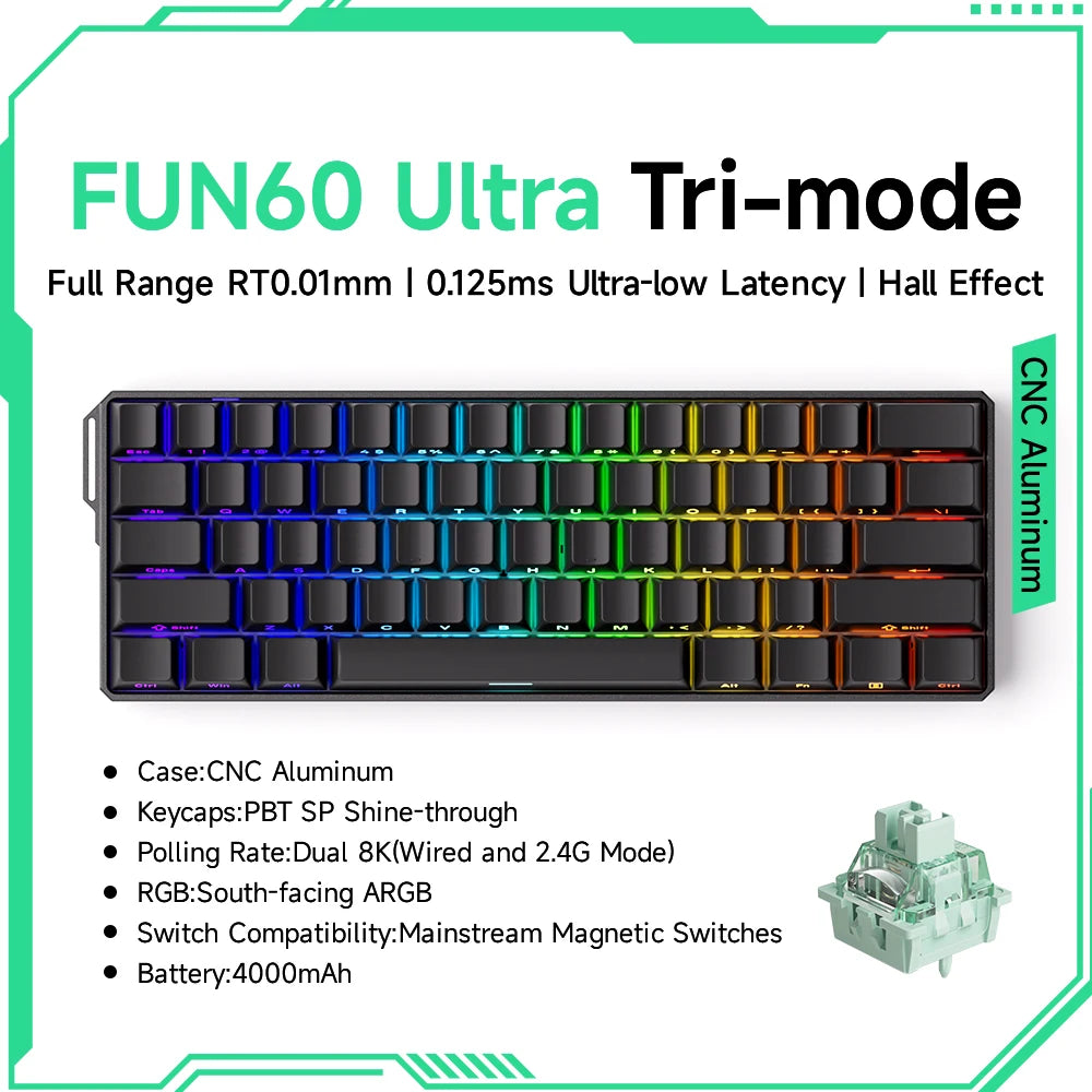 ⌨️ AKKO MonsGeek FUN60 Series Mechanical Keyboard – 61 Keys