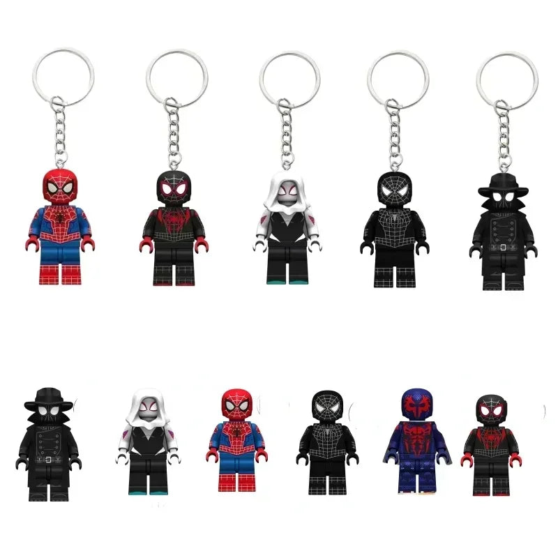 🕸️ Marvel Spiderman & Gwen Cartoon Keychain | Backpack, Keys & Collectible Accessory 🎒