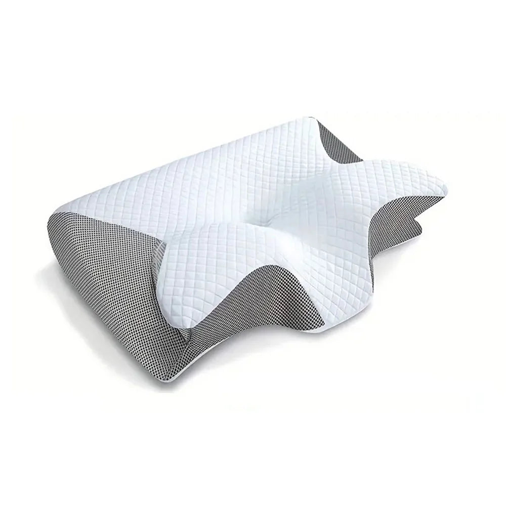 🛏️ Memory Foam Wedge Neck Pillow – Anti-Snore & Anti-Apnea Support