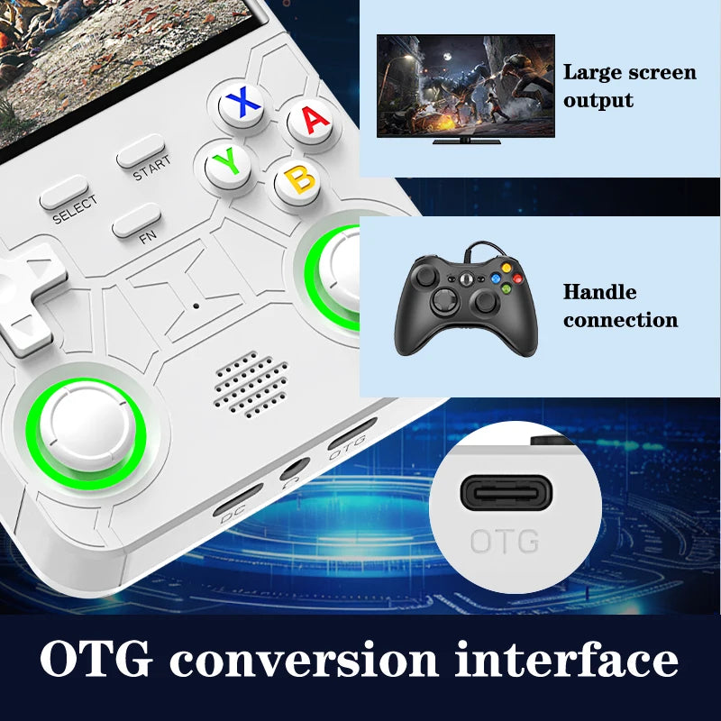 🎮 Retro Handheld Game Console – 4.0" IPS Screen, 128GB, Multi-Platform Support