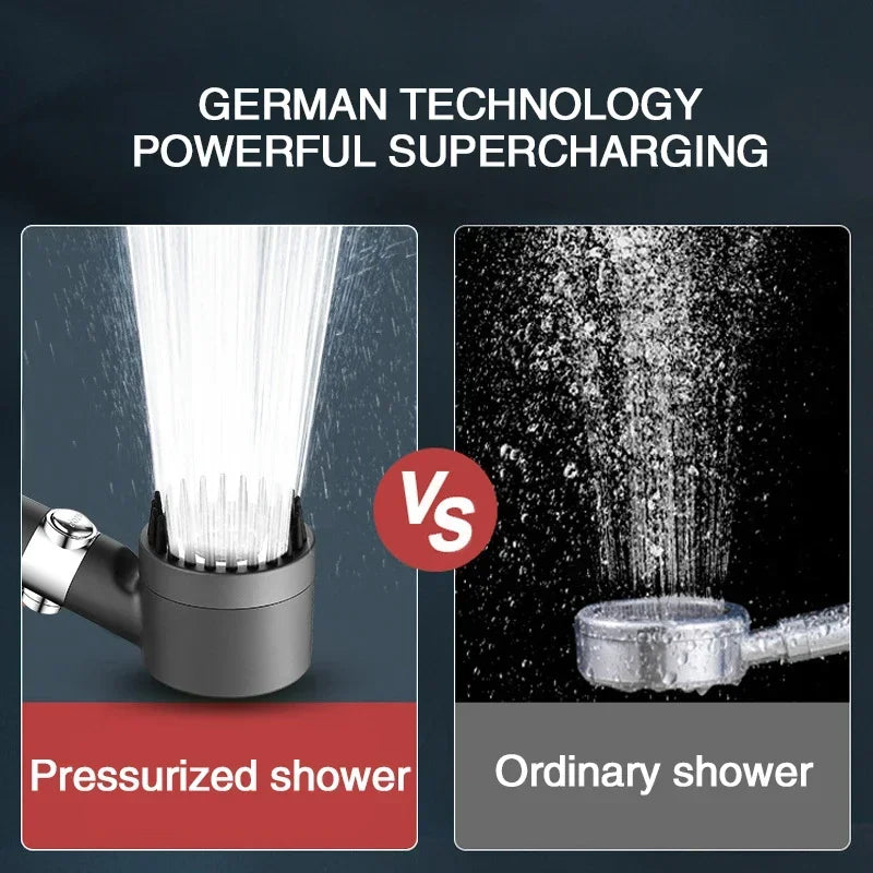 🚿 High-Pressure 3-Mode Water-Saving Shower Head