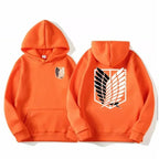 ⚔ Attack on Titan Hoodie – Unisex Anime Streetwear Pullover