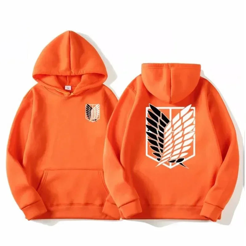 ⚔ Attack on Titan Hoodie – Unisex Anime Streetwear Pullover
