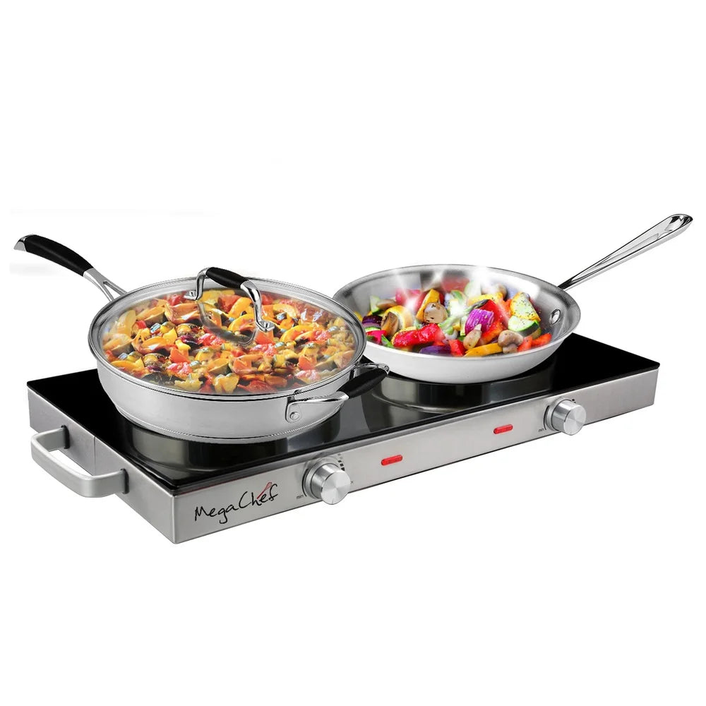 🍳 Ceramic Infrared Double Cooktop – Electric Dual Burner 🔥
