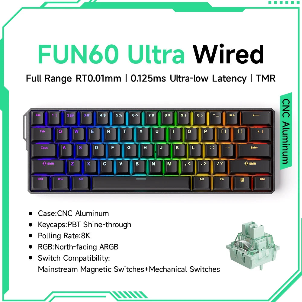 ⌨️ AKKO MonsGeek FUN60 Series Mechanical Keyboard – 61 Keys