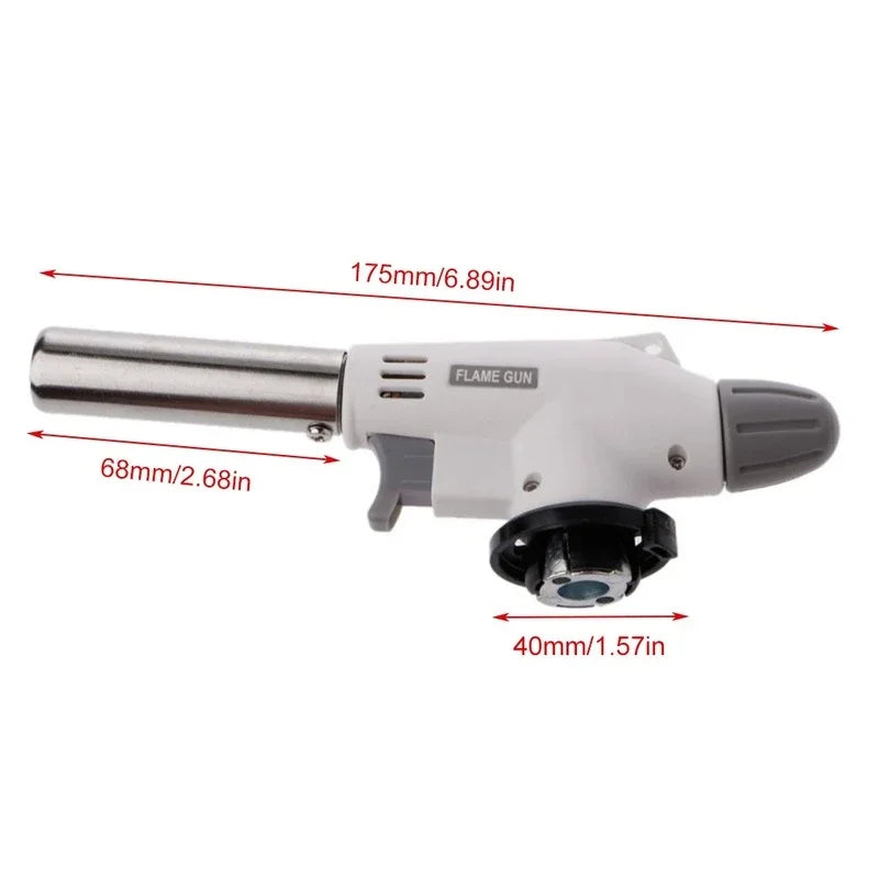 🔥 Camping & BBQ Butane Gas Torch – Adjustable Flame Welding Fire Maker